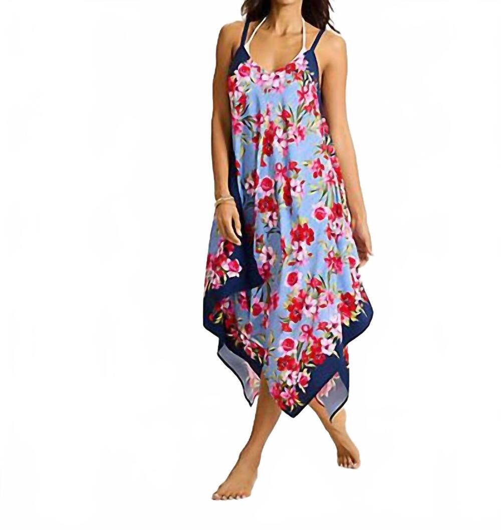 NEW TOMMY BAHAMA scarf coverup dress in mare navy